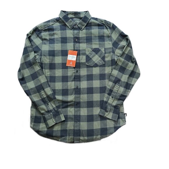 NEW Ripzone Men's Monte 2.0 Flex Flannel Long Sleeve Shirt Thyme Green - Picture 5 of 5